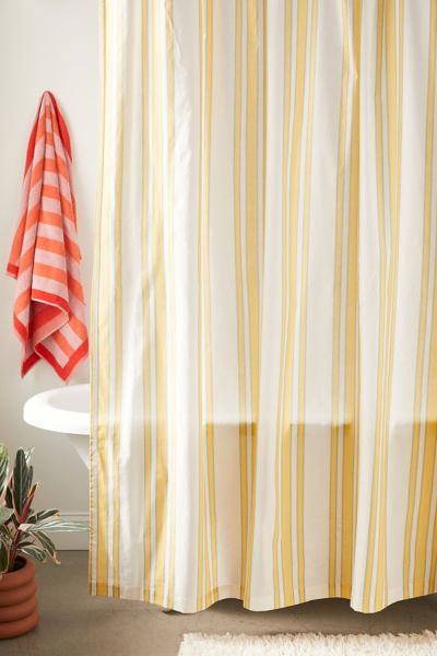 Ina Striped Shower Curtain Urban Outfitters Canada   60736121 072 B