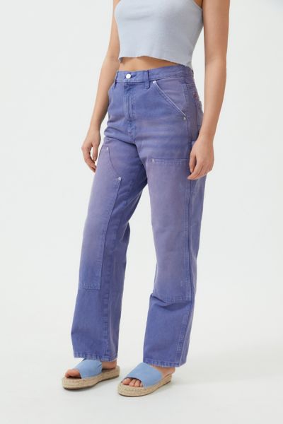 BDG High-Waisted Carpenter Jean – Washed Purple | Urban Outfitters