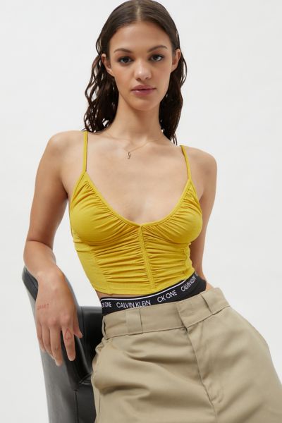 yellow going out tops