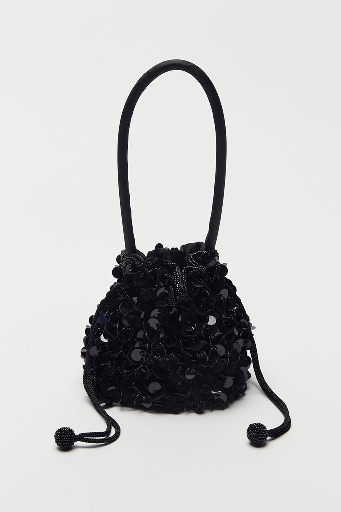 Vintage Sequin Drawstring Purse Urban Outfitters