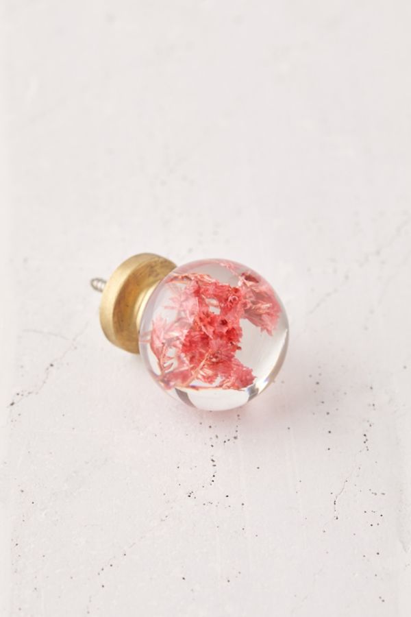 Slide View: 3: Pressed Floral Knob