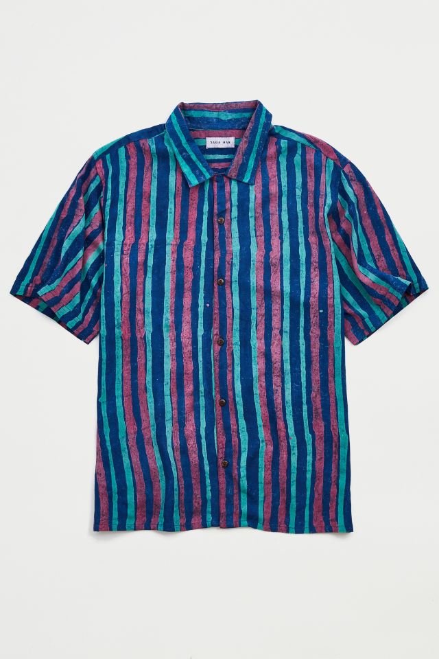 Raga Man Striped Button-Down Shirt | Urban Outfitters
