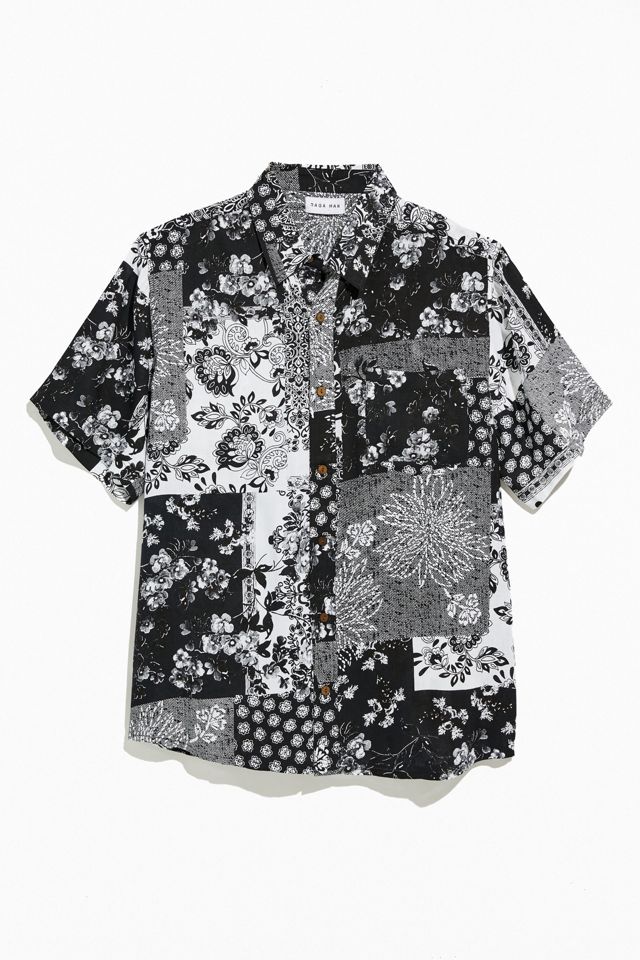 Raga Man Patchwork ButtonDown Shirt Urban Outfitters