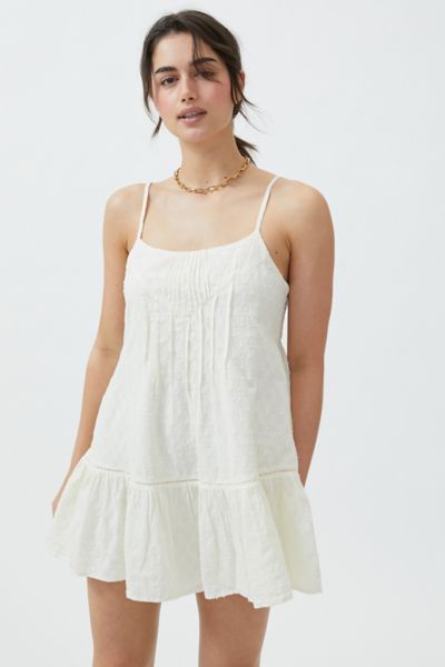 UO Dina Cotton Frock Mini Dress | Urban Outfitters