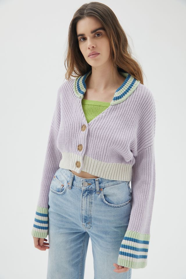BDG Marta Mixed-Stitch Cardigan | Urban Outfitters Canada