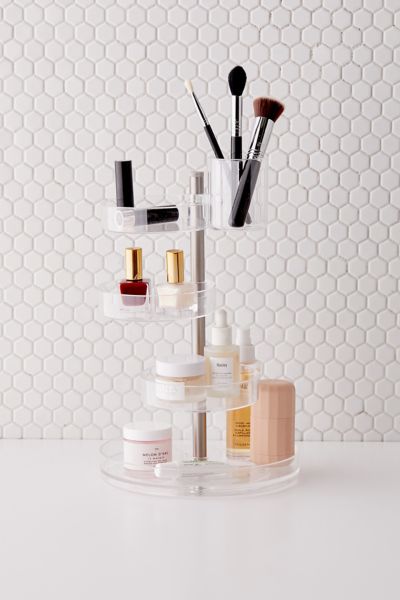 Clear Vertical Cosmetics Organizer | Urban Outfitters