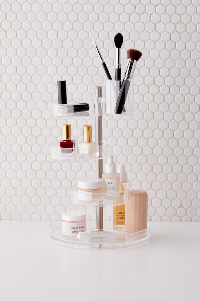 Clear Vertical Cosmetics Organizer 