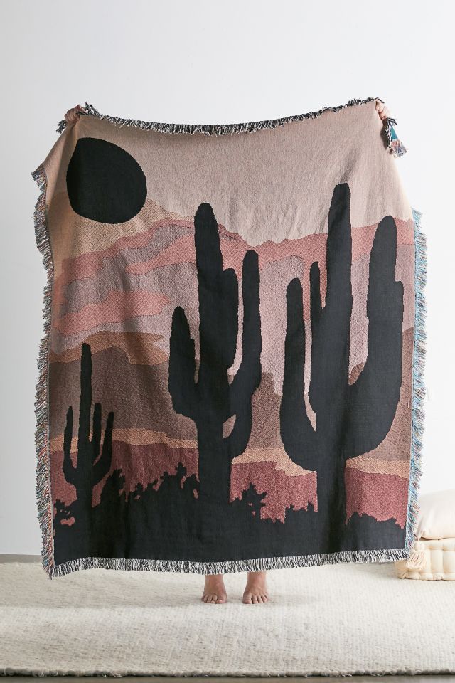 Desert Landscape Woven Throw Blanket Urban Outfitters Canada