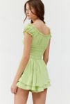 Thumbnail View 5: UO Rosie Smocked Tiered Capped Sleeve Ruffle Romper