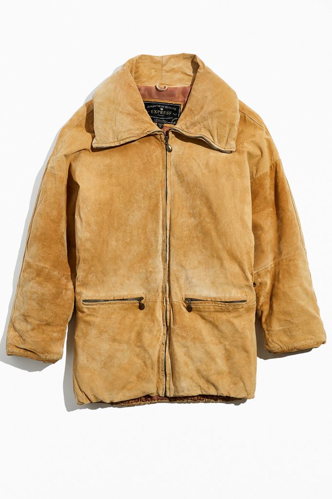 Vintage Heavyweight Suede Jacket | Urban Outfitters