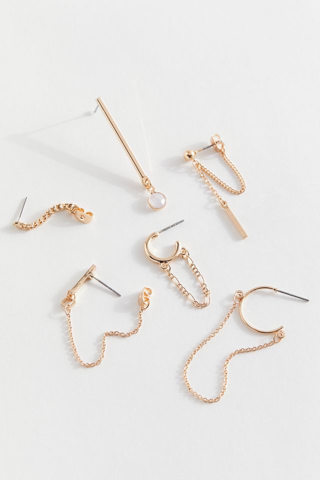Lux Modern Mismatch Earring Set Urban Outfitters