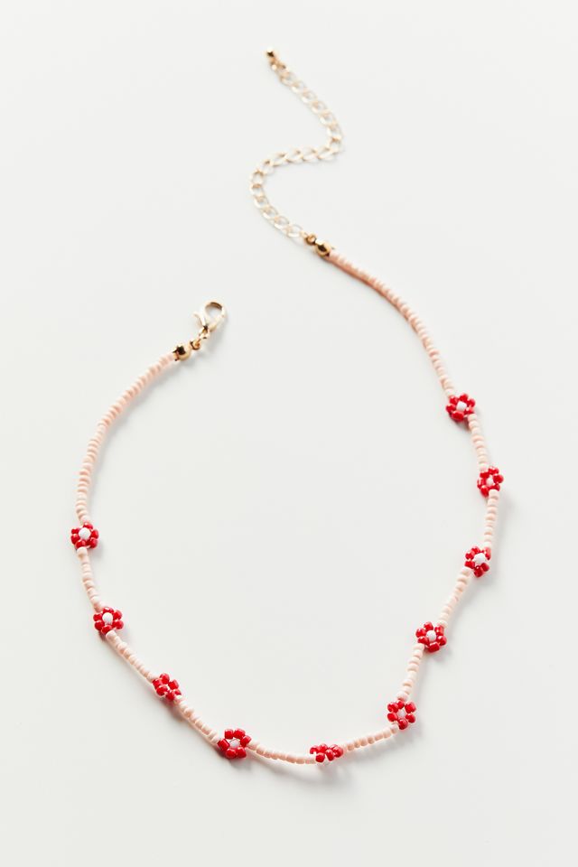 Blossom Beaded Necklace Urban Outfitters