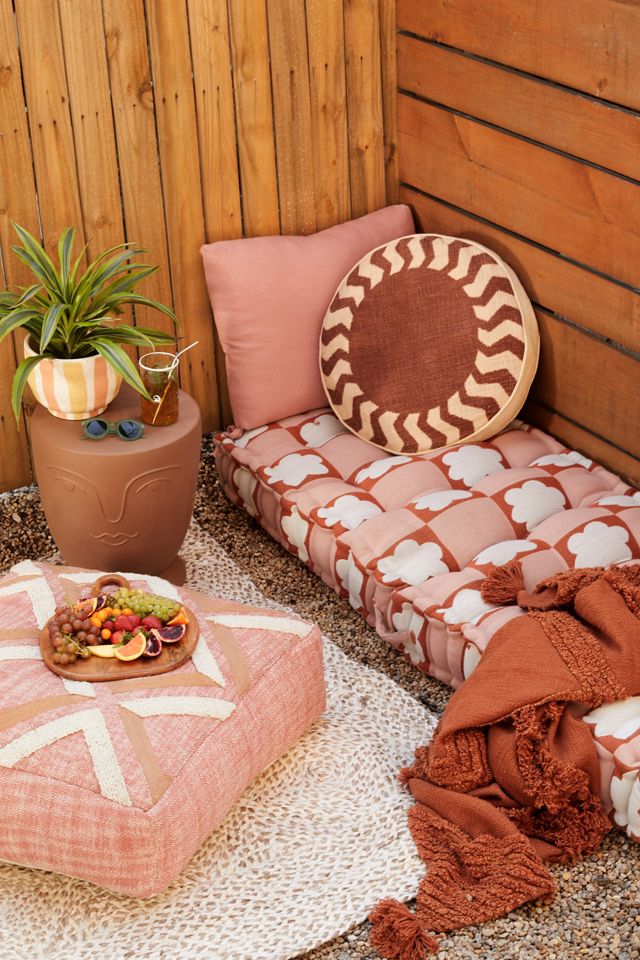 Rohini Fl Checkerboard Indoor, Outdoor Daybed Cushions