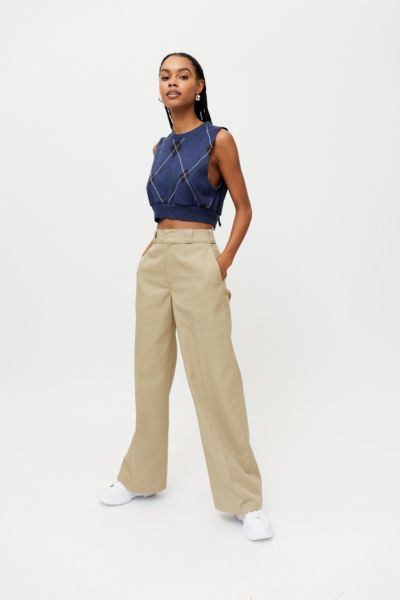 wide leg khaki pants