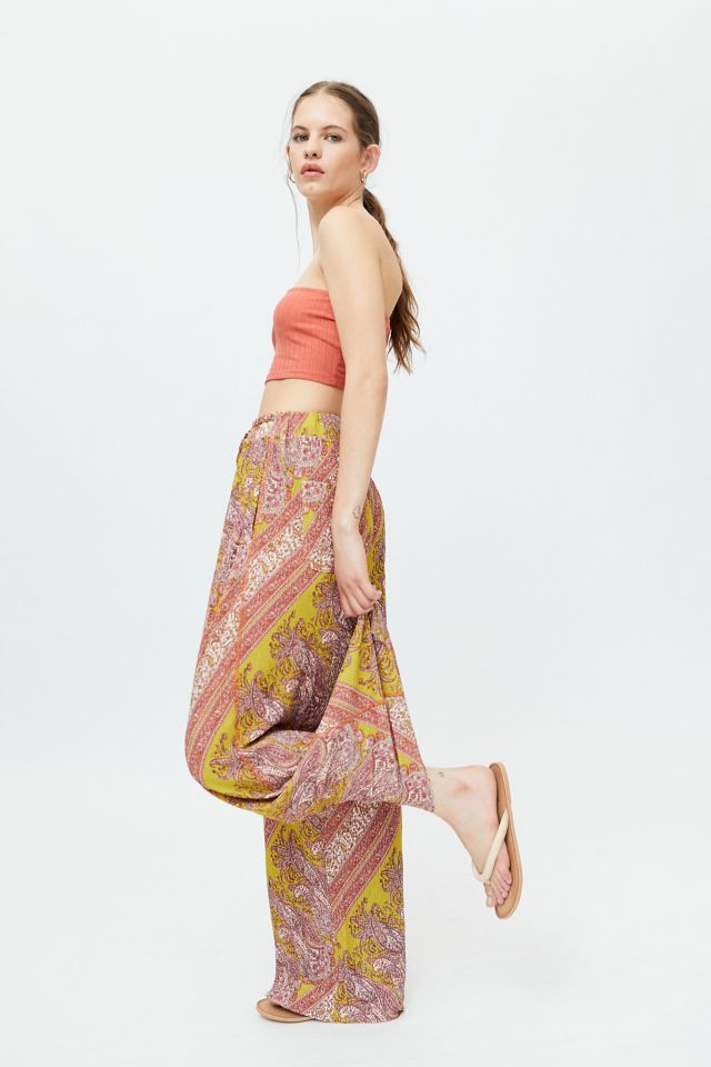 one5one margery printed wide leg pant