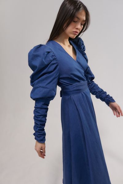 Crās Enyacras Puff Sleeve Midi Dress | Urban Outfitters