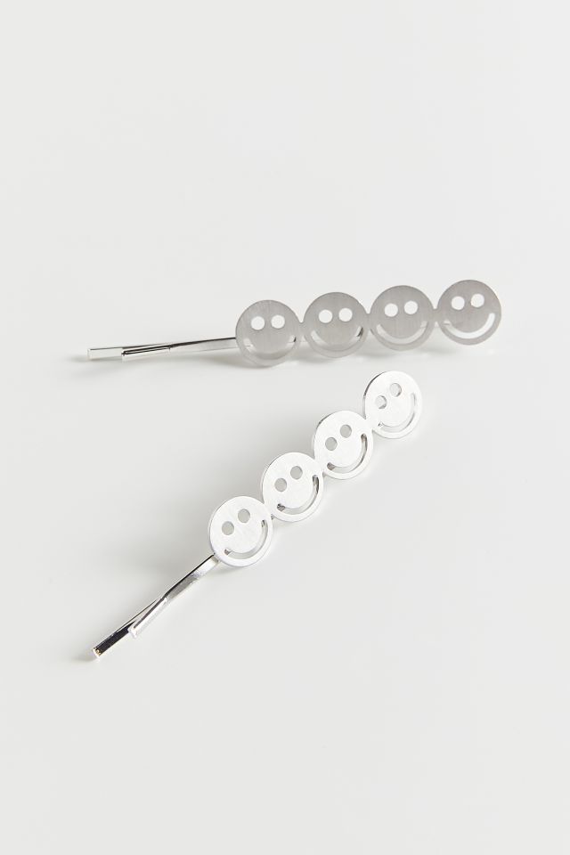 Smiley Bobby Pin Set Urban Outfitters