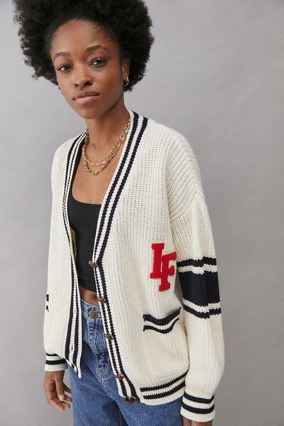 oversized varsity cardigan