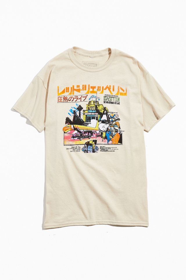 Led Zeppelin Japanese Poster Tee Urban Outfitters