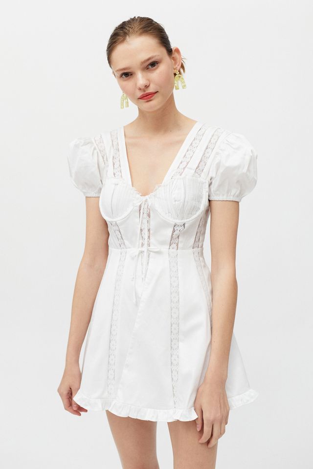 For Love Lemons Maura Poplin Mini Dress Urban Outfitters