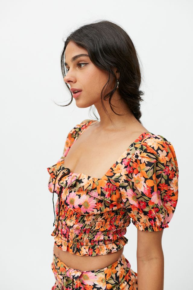 For Love Lemons Sylvie Cropped Top Urban Outfitters