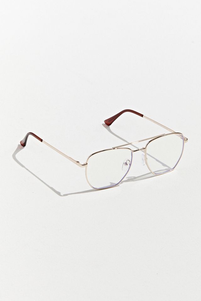 Gacey Aviator Blue Light Glasses Urban Outfitters