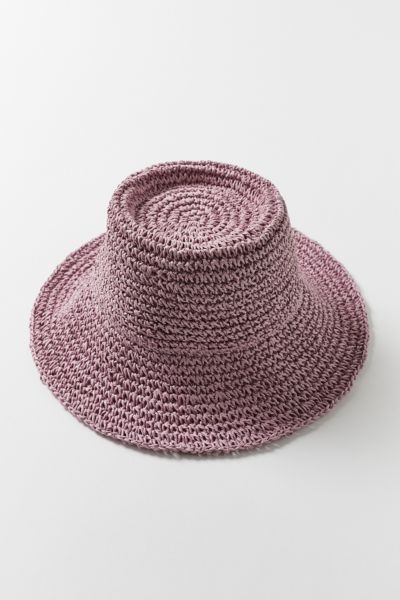 UO Mae Straw Bucket Hat