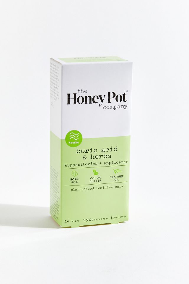 The Honey Pot Company Boric Acid + Herbs Suppositories 14Pack Urban