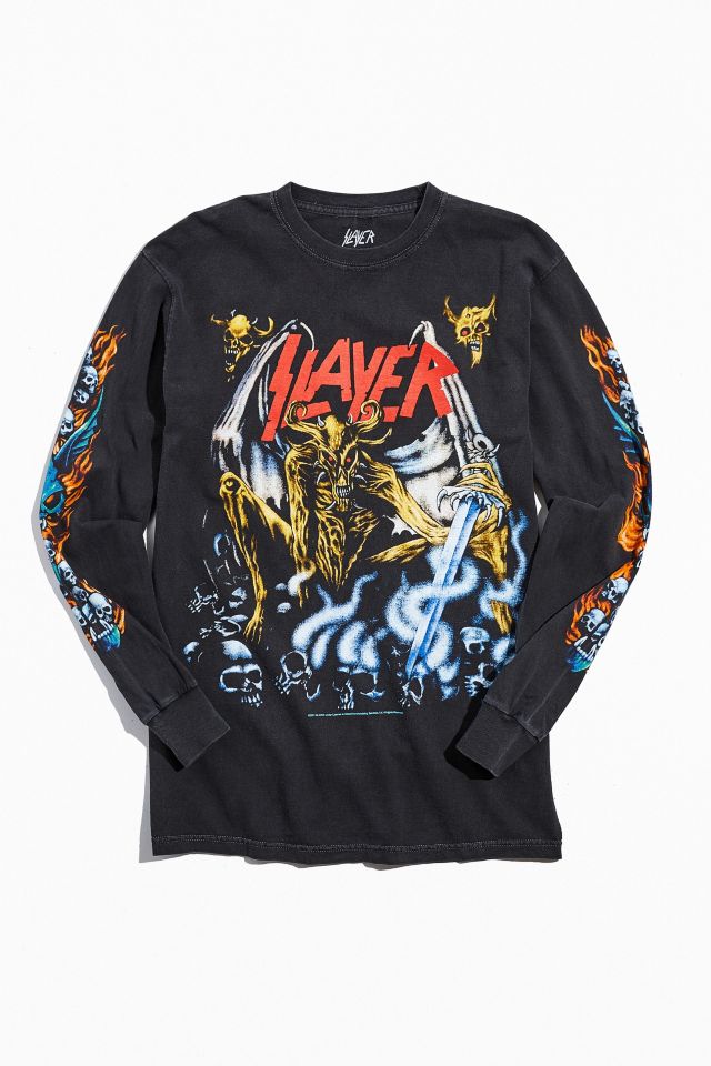 Slayer Airbrush Demon Long Sleeve Tee | Urban Outfitters