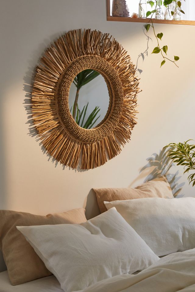 Seagrass Wall Mirror Urban Outfitters