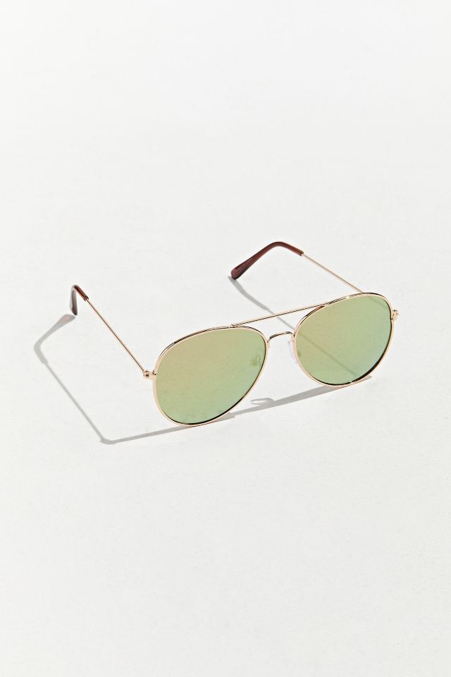 Darcy Mirrored Aviator Sunglasses Urban Outfitters