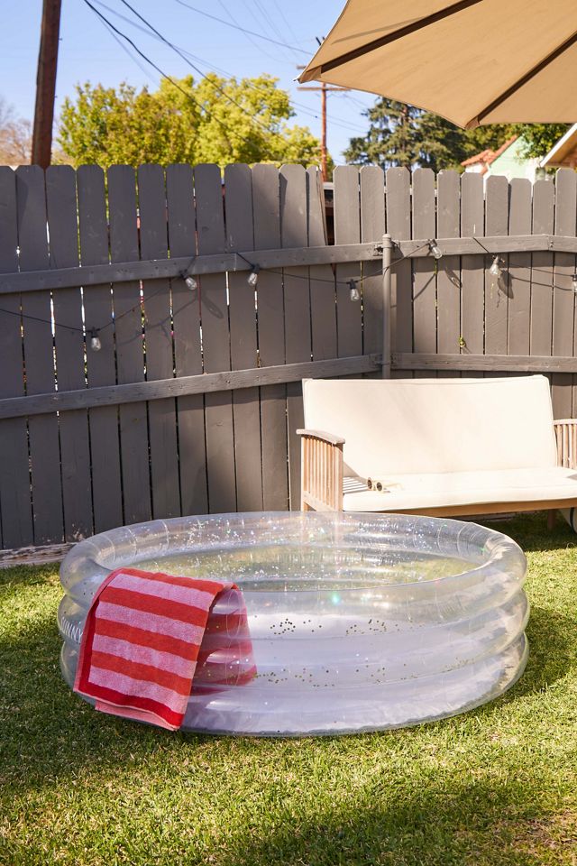 Holographic Glitter Mini Inflatable Pool Urban Outfitters