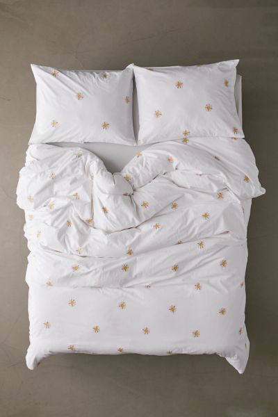 embroidered duvet cover