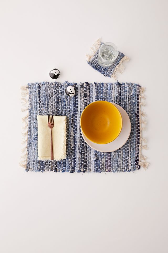 Urban Renewal Denim Placemat Set Of 4 Urban Outfitters