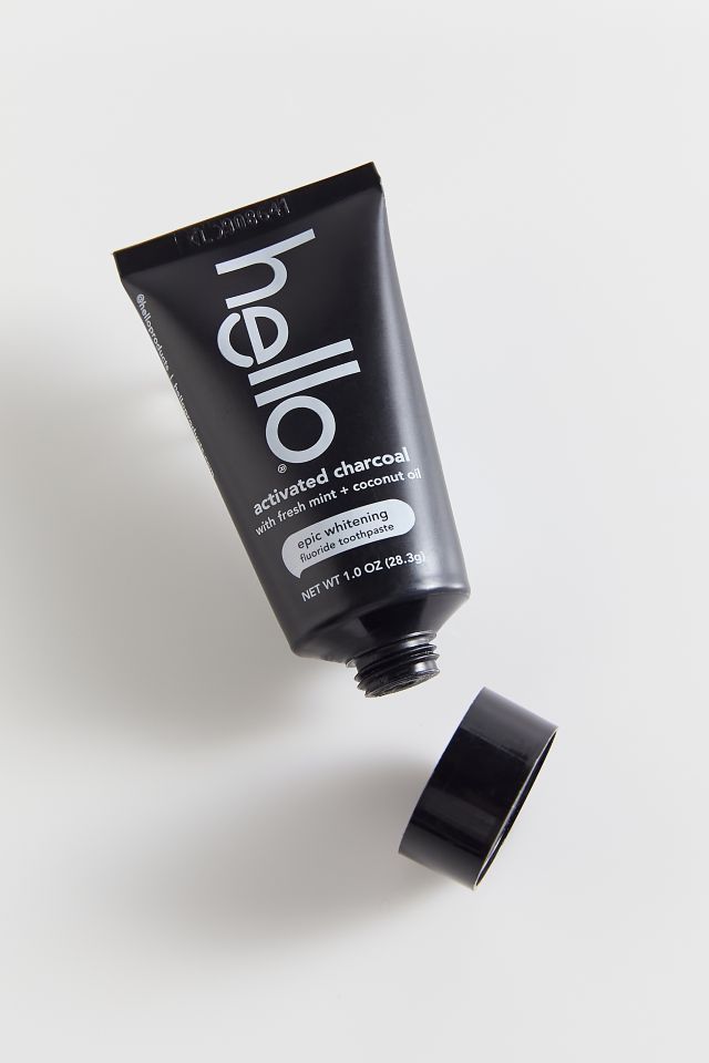 Hello Activated Charcoal Fluoride Toothpaste Mini Gift Urban Outfitters