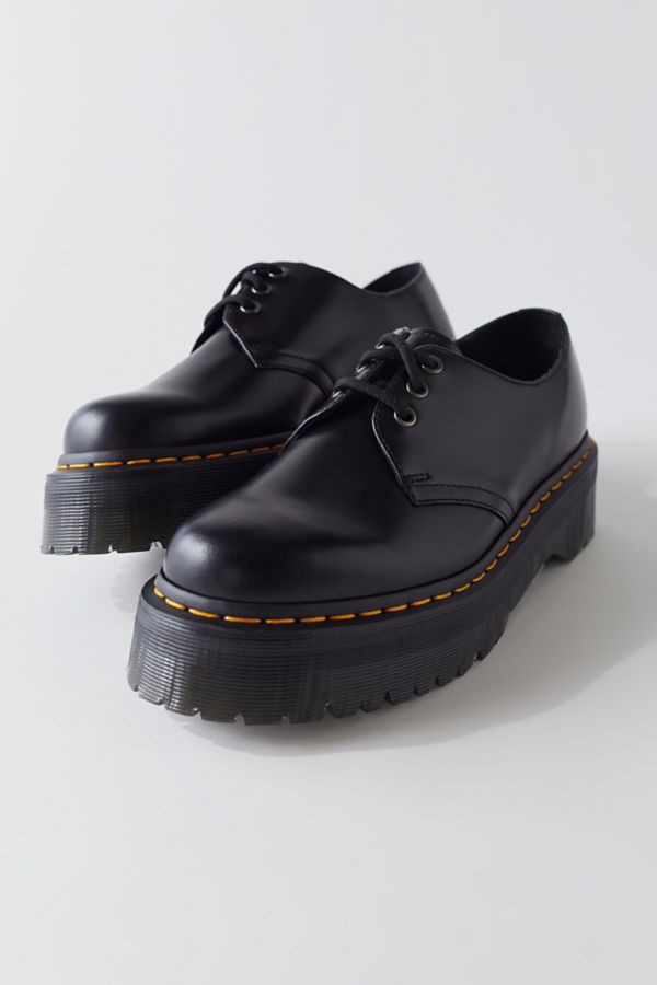 Slide View: 2: Dr. Martens 1461 Quad Smooth Leather Platform Oxford