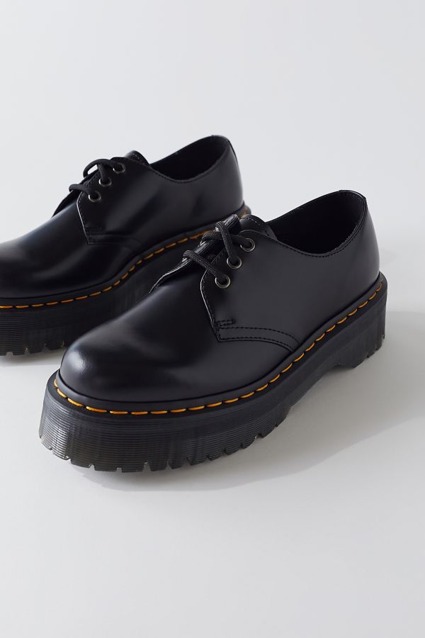 Slide View: 3: Dr. Martens 1461 Quad Smooth Leather Platform Oxford