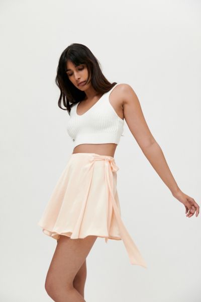 UO Lydia Wrap Mini Skirt | Urban Outfitters