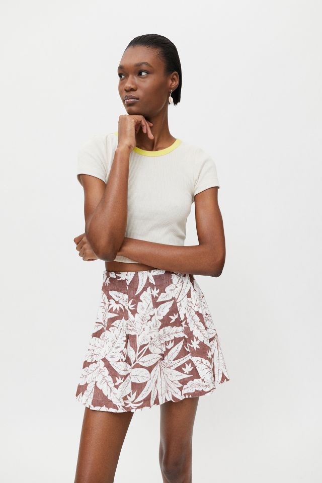 UO Roxanne Pleated Wrap Mini Skirt | Urban Outfitters