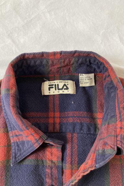 fila button down shirt