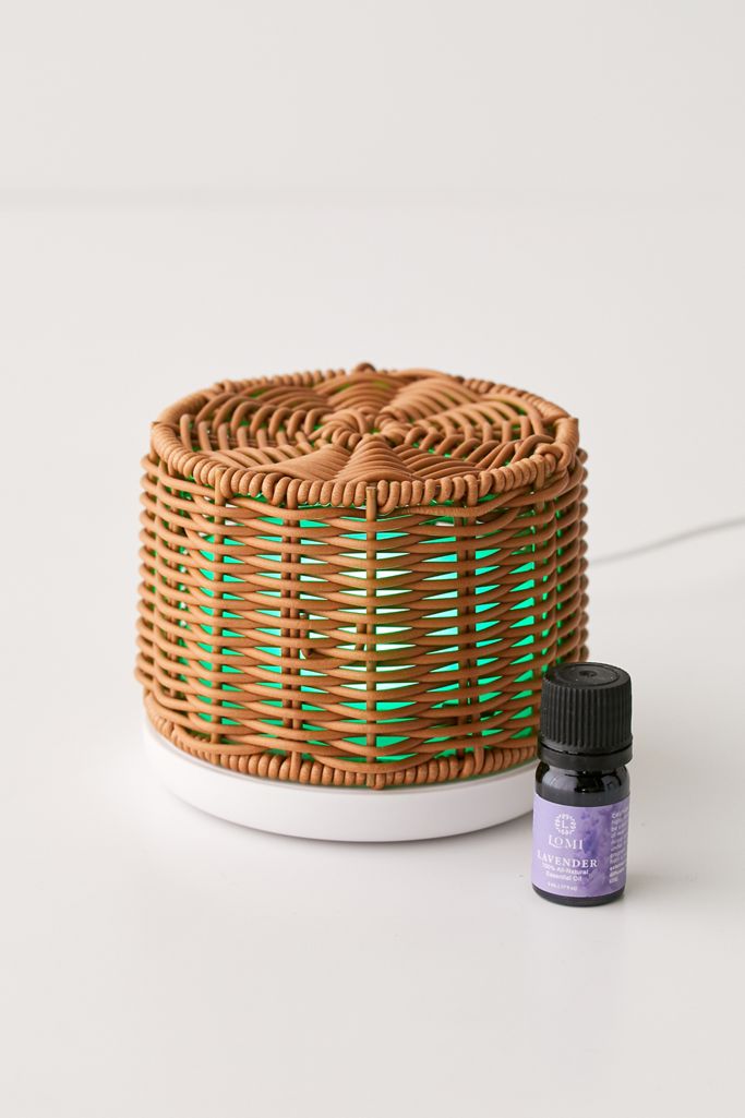 Mini Wicker Essential Oil Fan Diffuser Urban Outfitters