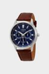 Thumbnail View 1: Citizen Corso Blue Dial Brown Leather Men's Watch BU2070-12L