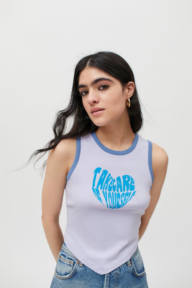 Take Care Of Yourself Backless Tank Top Urban Outfitters