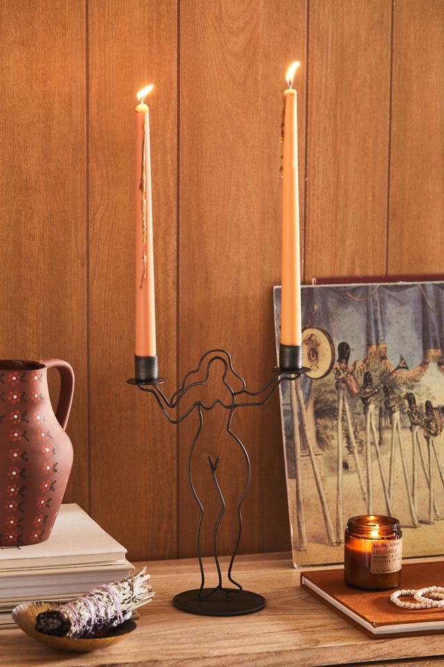 Figure Study Wire Taper Candle Holder Urban Outfitters