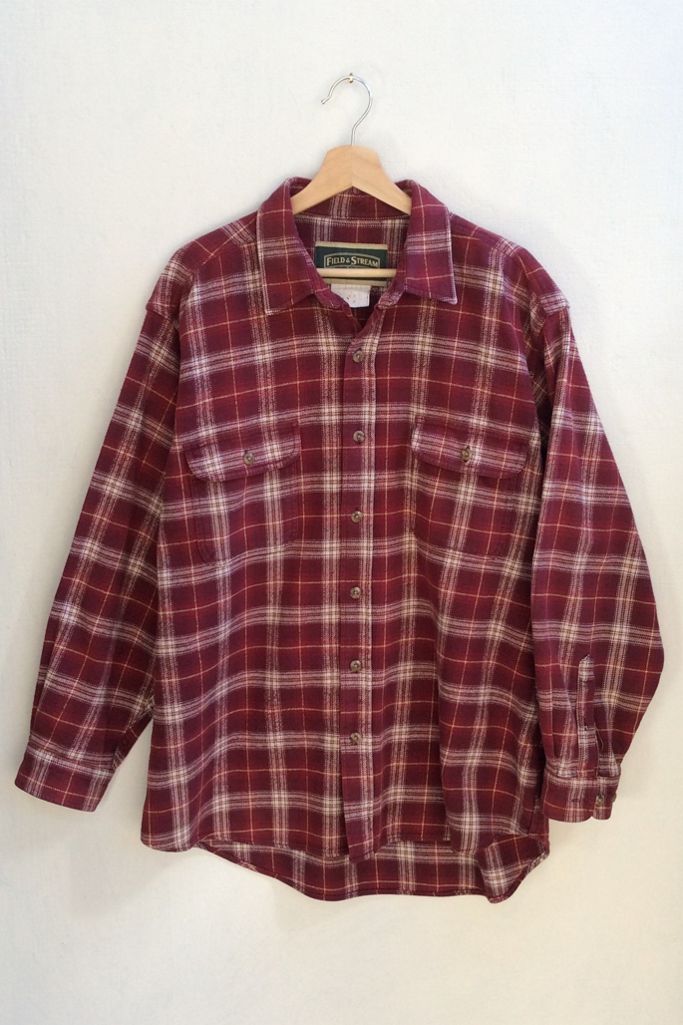 Vintage 70's Heavyweight Plaid Flannel Shirt Jacket | Urban Outfitters