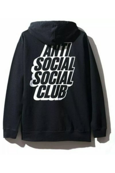 anti social social club zip hoodie