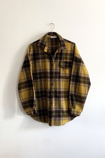 Vintage Plaid Flannel Overshirt | Urban Outfitters