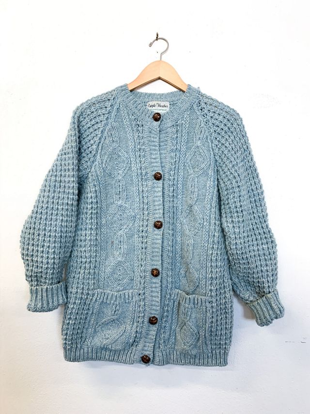 Vintage Blue Skies Knit Cardigan Urban Outfitters
