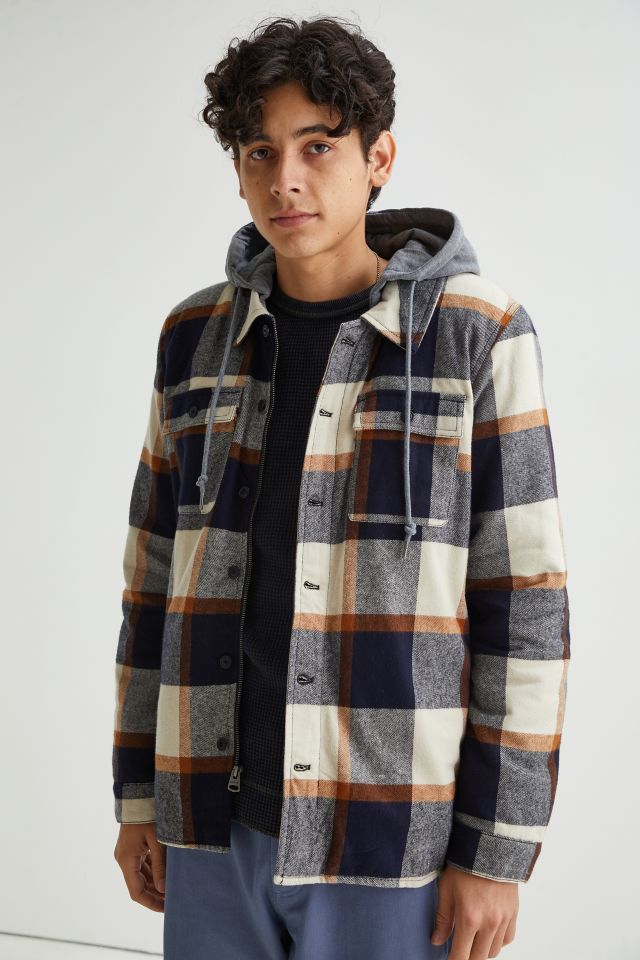 Levi’s Sherpa Lined Hooded Shirt Jacket | Urban Outfitters