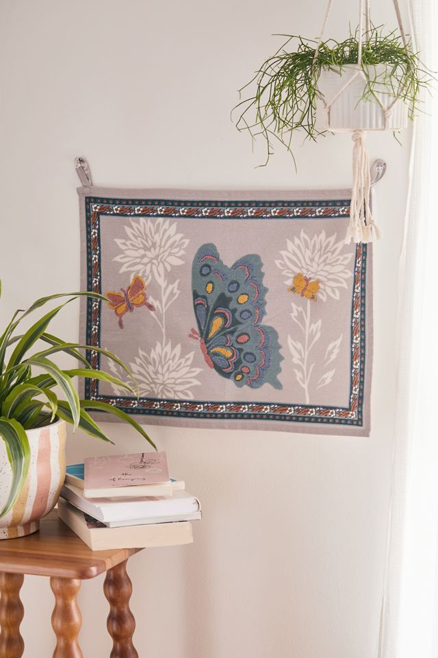 Nina Butterfly Embroidered Tapestry Urban Outfitters